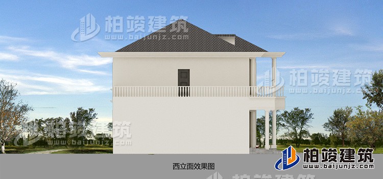 西立面效果图